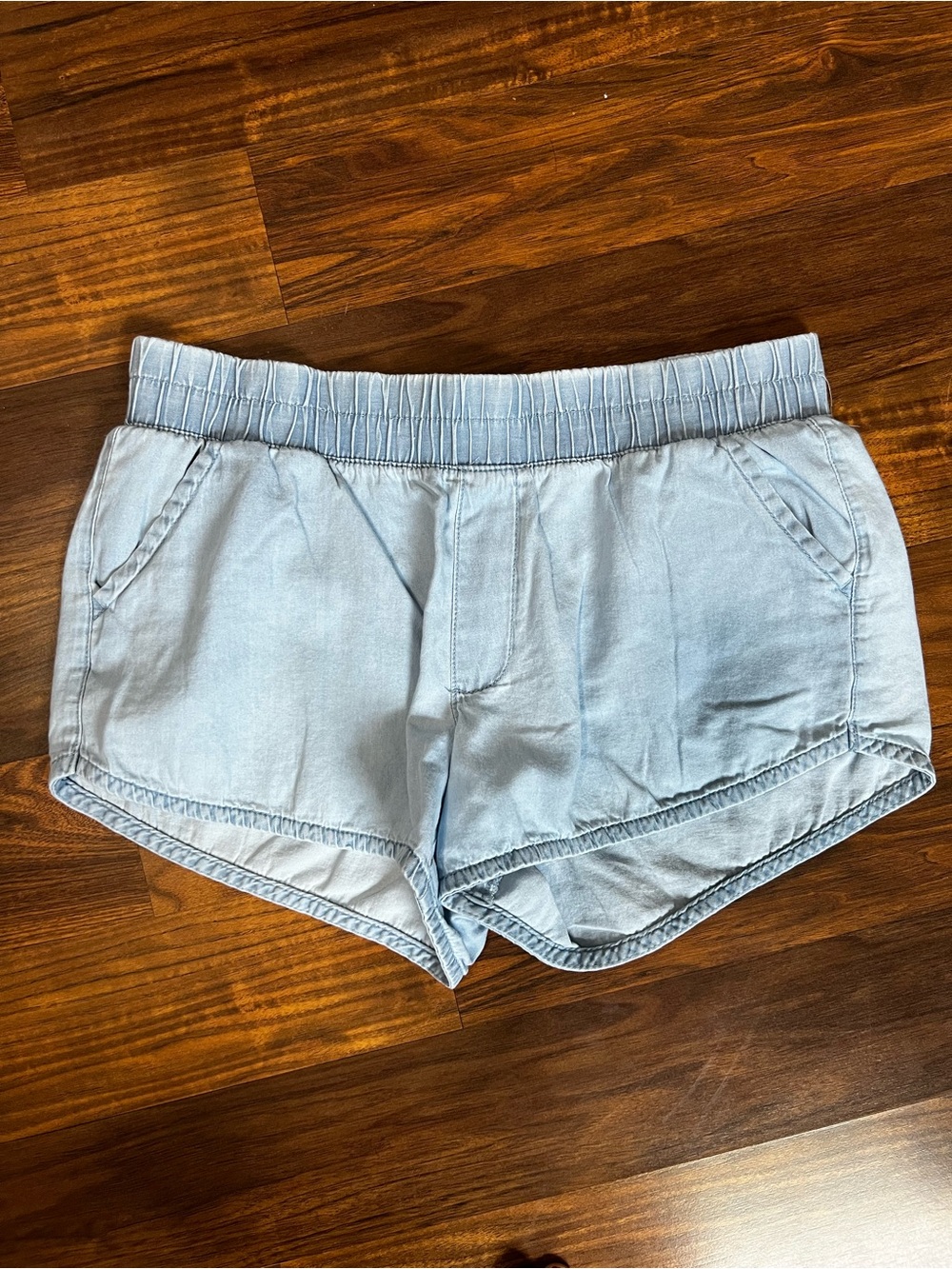 just be Light Blue Athletic Lounge Shorts